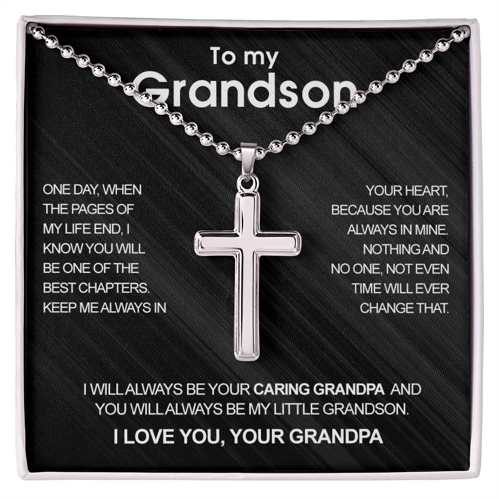 Luxury cross necklace - to my Grandson - Image 5