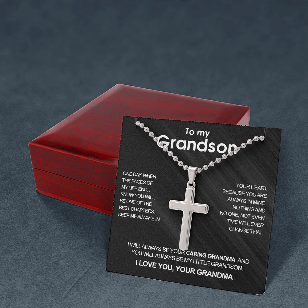 Luxury cross necklace - to my Grandson - Image 6