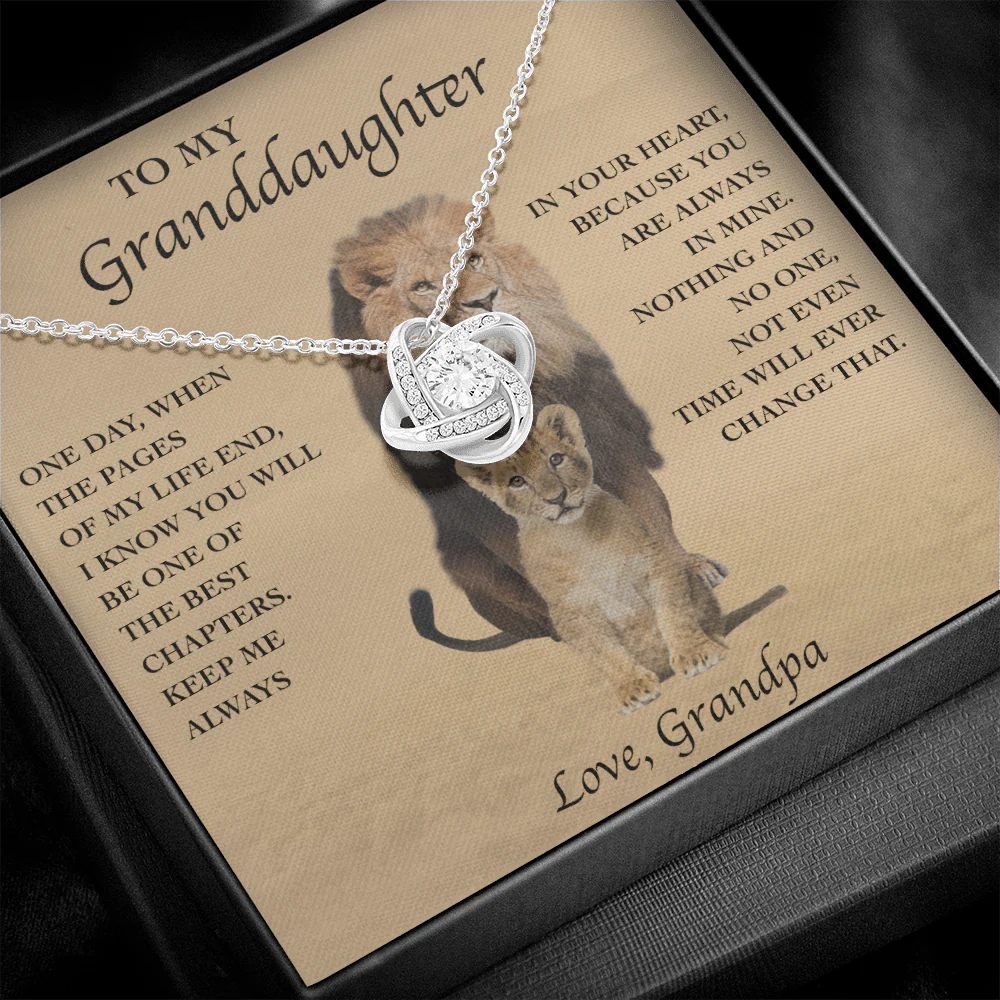 Sterling Silver Necklace - To my Granddaughter - Image 7