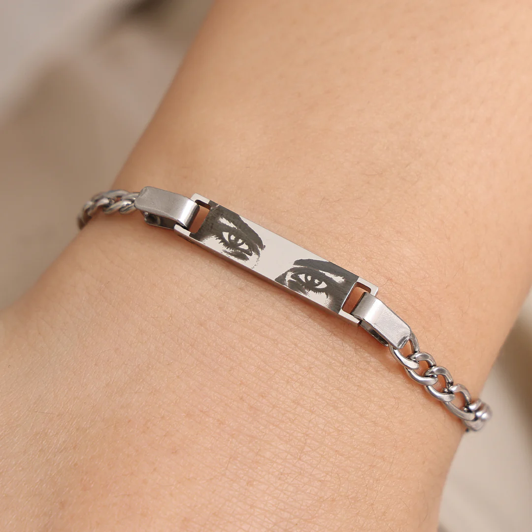 Personalized Eye Photo Bracelet - Image 2