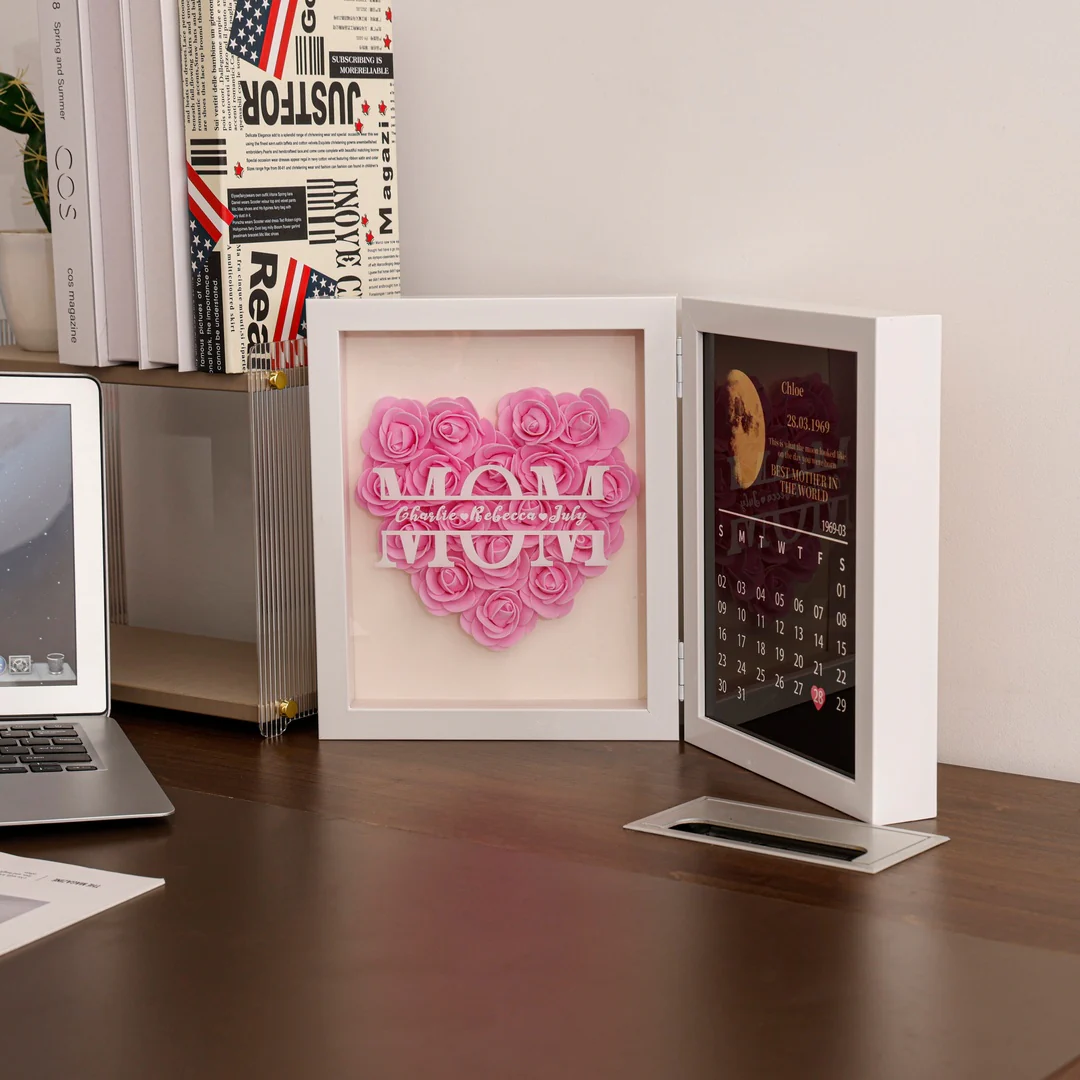 Moon Phase Calendar - Custom Flower Frame - Image 4