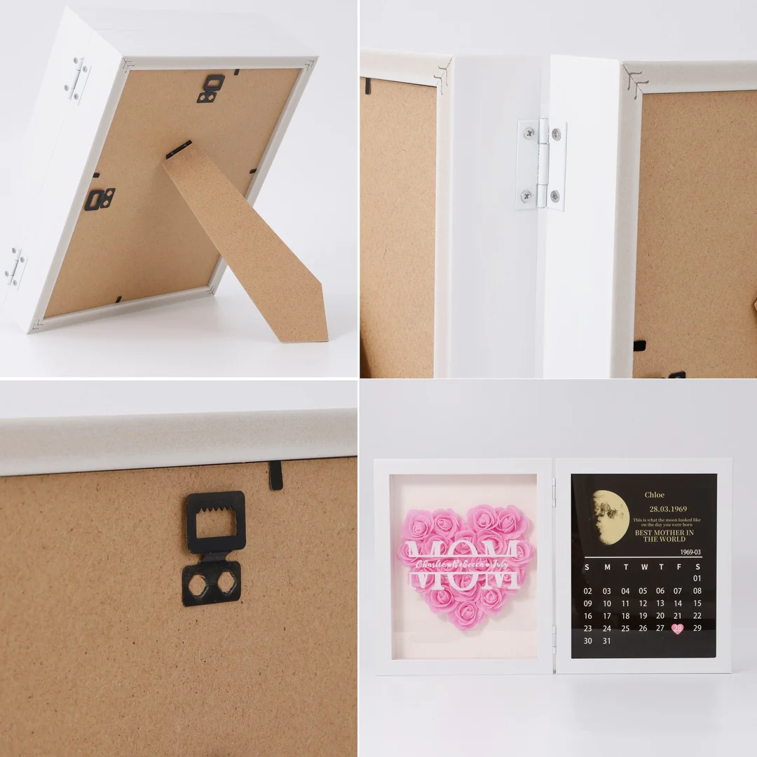 Moon Phase Calendar - Custom Flower Frame - Image 5