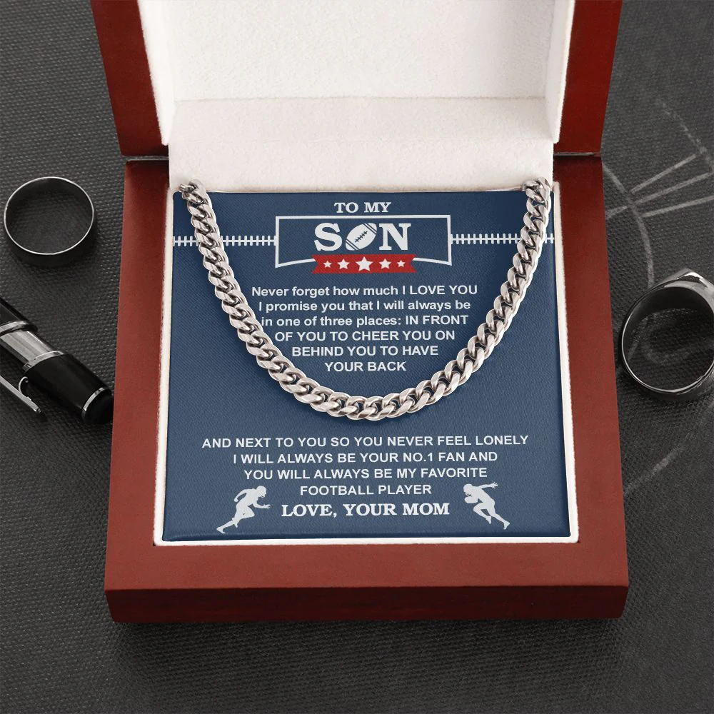 Cuban Chain - Football - Biggest Fan, From Mom - Image 3