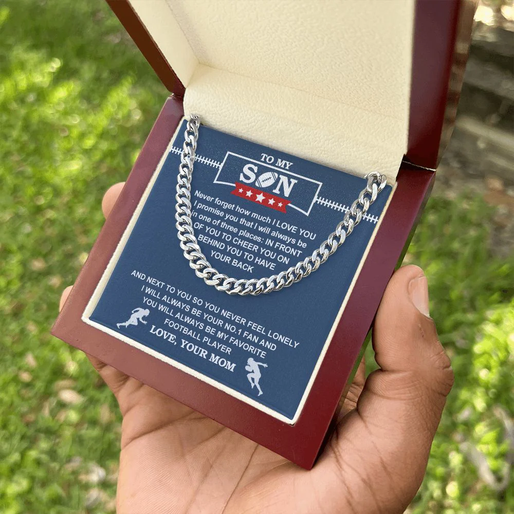 Cuban Chain - Football - Biggest Fan, From Mom - Image 6