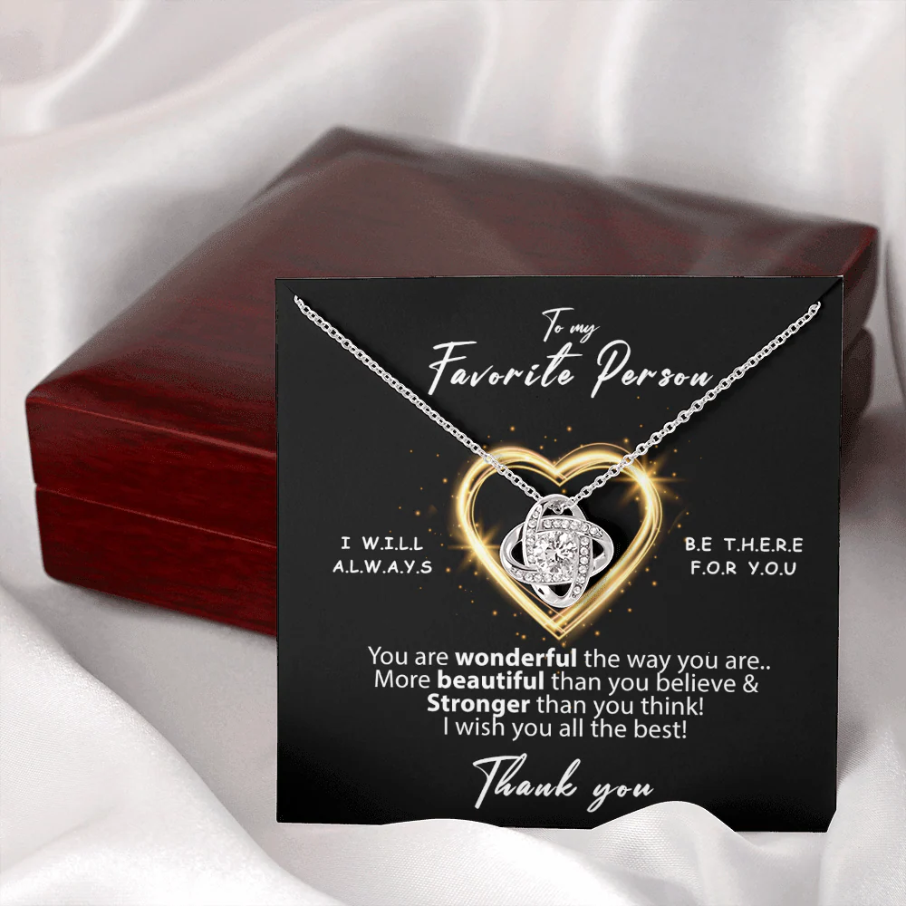 Sterling Silver Necklace - To my favorite Person - Image 6