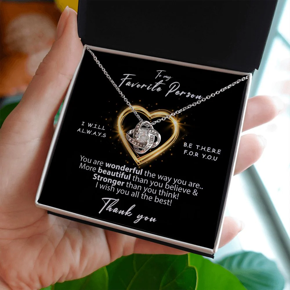 Sterling Silver Necklace - To my favorite Person - Image 7