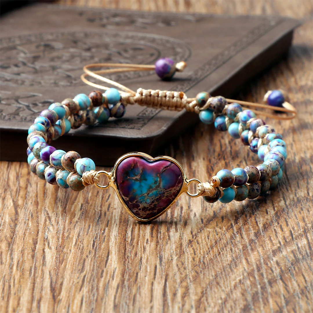 Jasper Heart Bracelet - Never forget how much I love you - Image 6