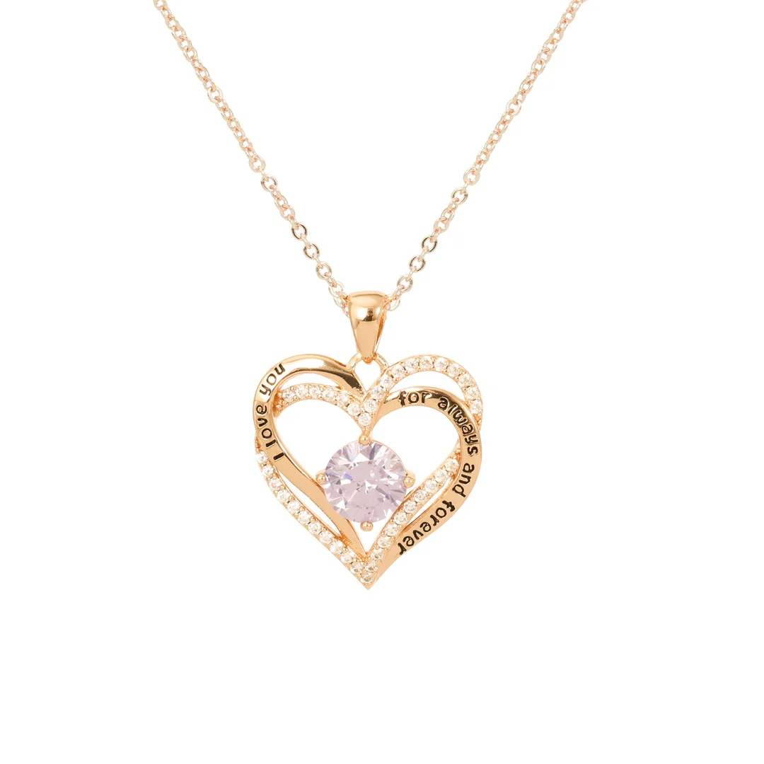 Sterling Silver Necklace - I love you always and forever - Image 3