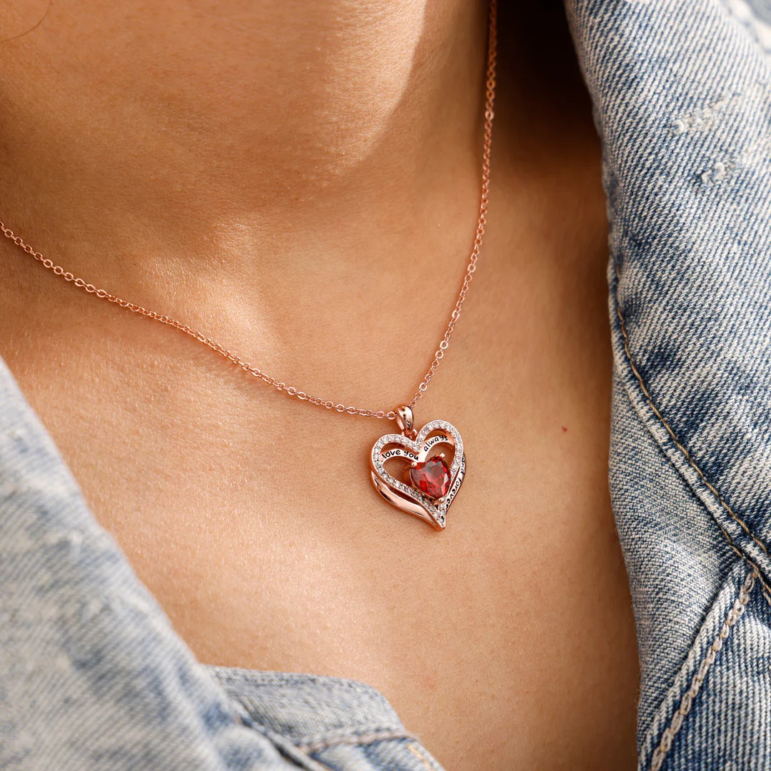 Sterling Silver Necklace - I love you always and forever - Image 4