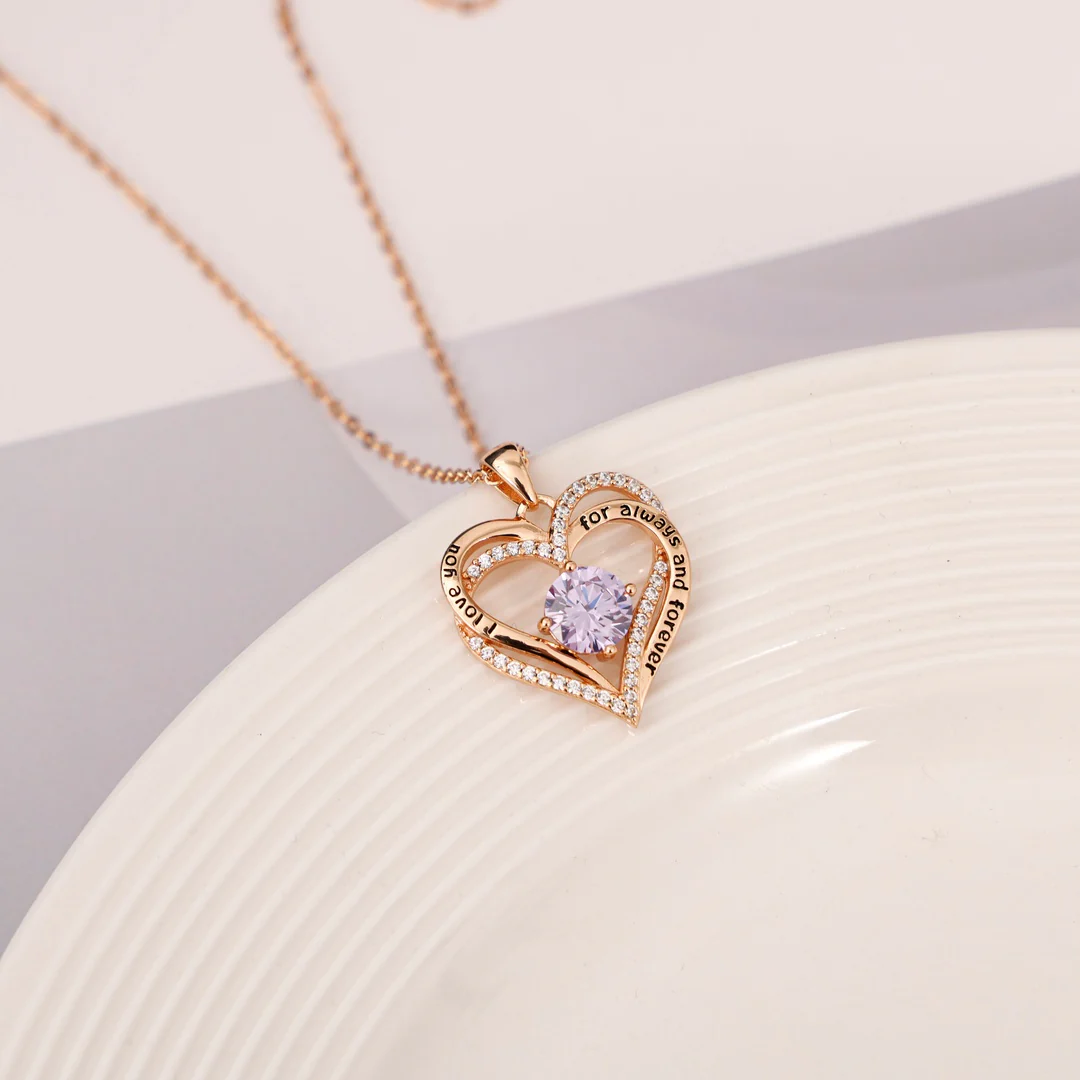 Sterling Silver Necklace - I love you always and forever - Image 7