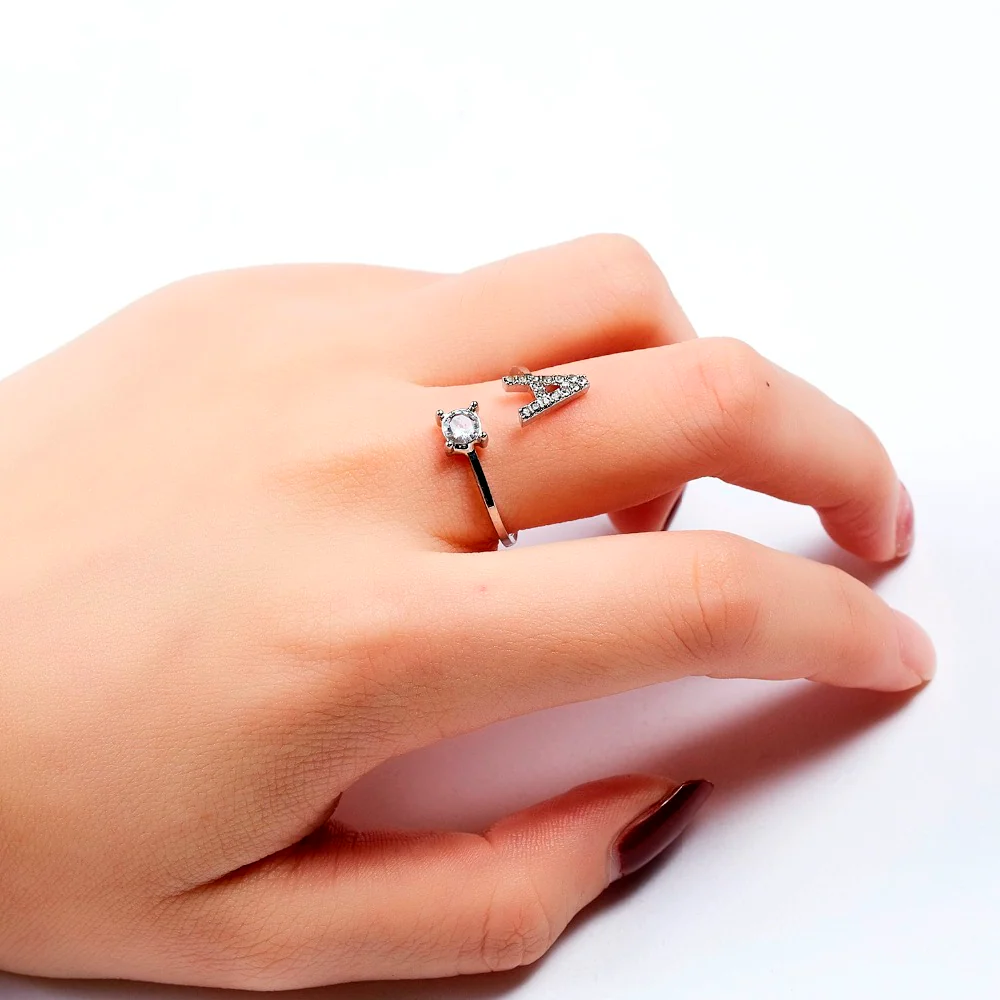 Personalized initial ring - To my favorite Person - Image 2