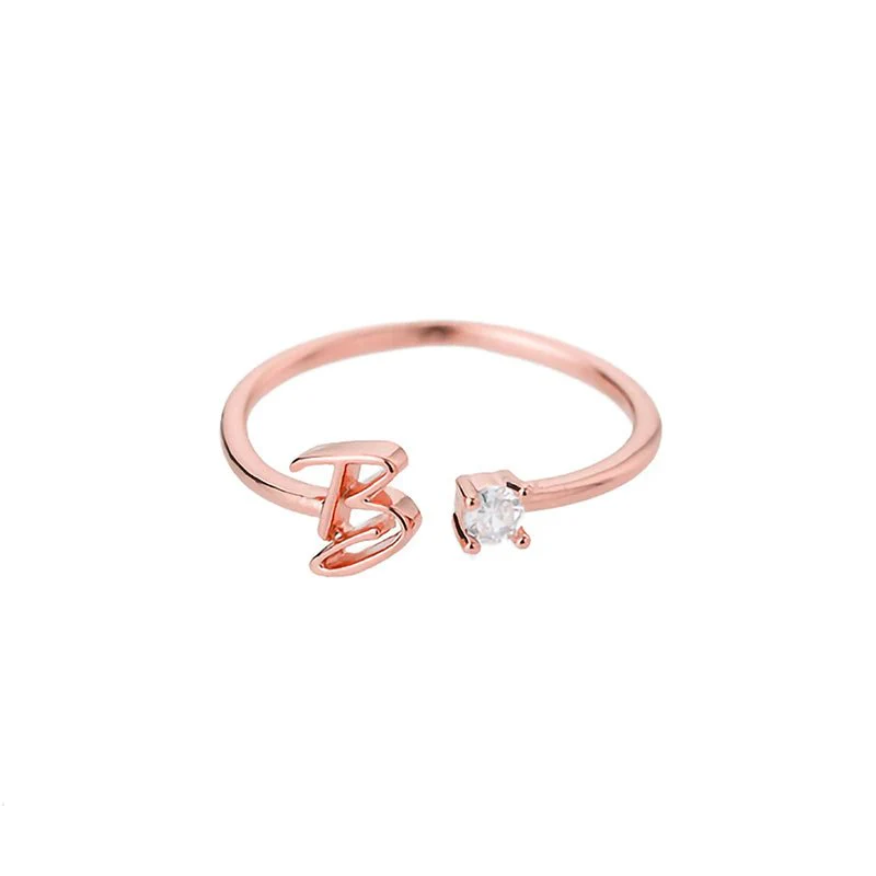 Initial Ring with Luxury Rosebox with Light - Image 38