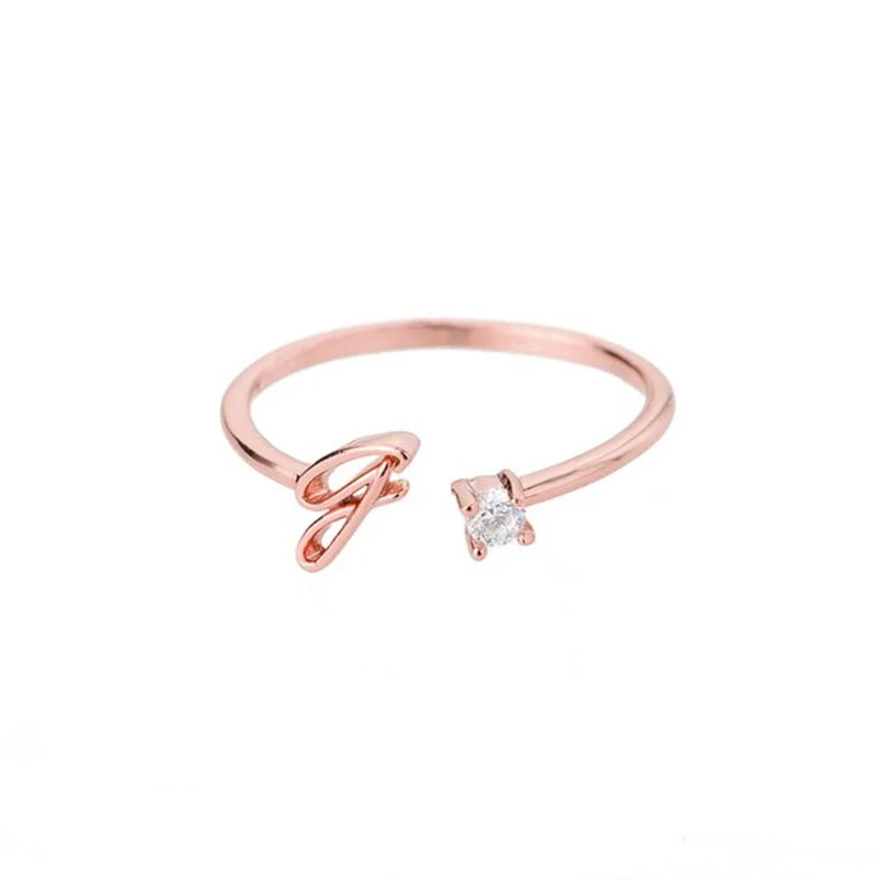 Initial Ring with Luxury Rosebox with Light - Image 43