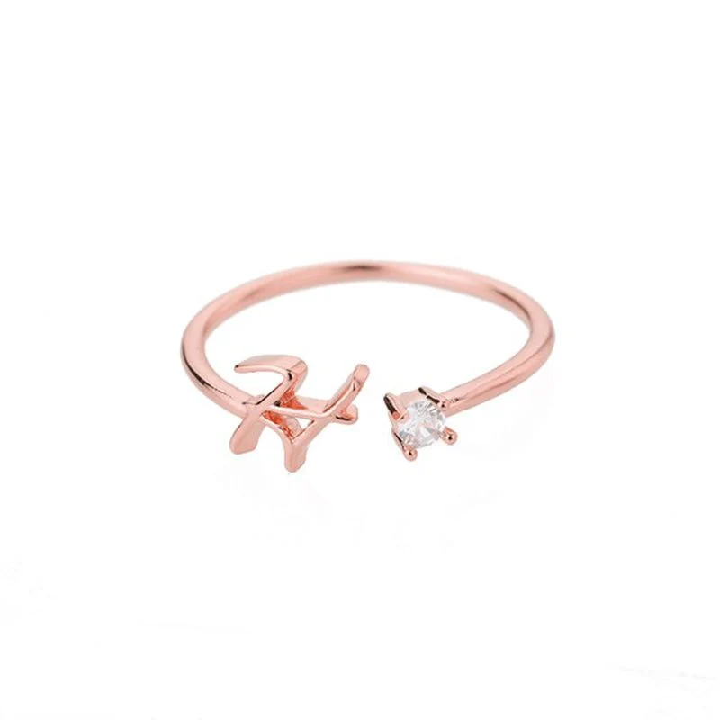 Initial Ring with Luxury Rosebox with Light - Image 44