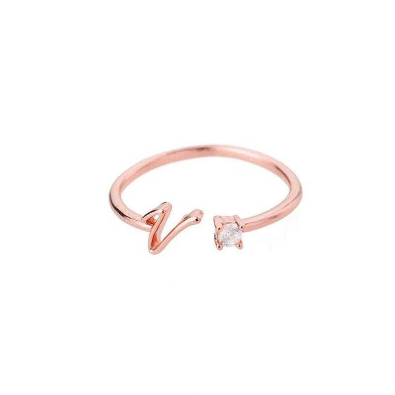 Initial Ring with Luxury Rosebox with Light - Image 58