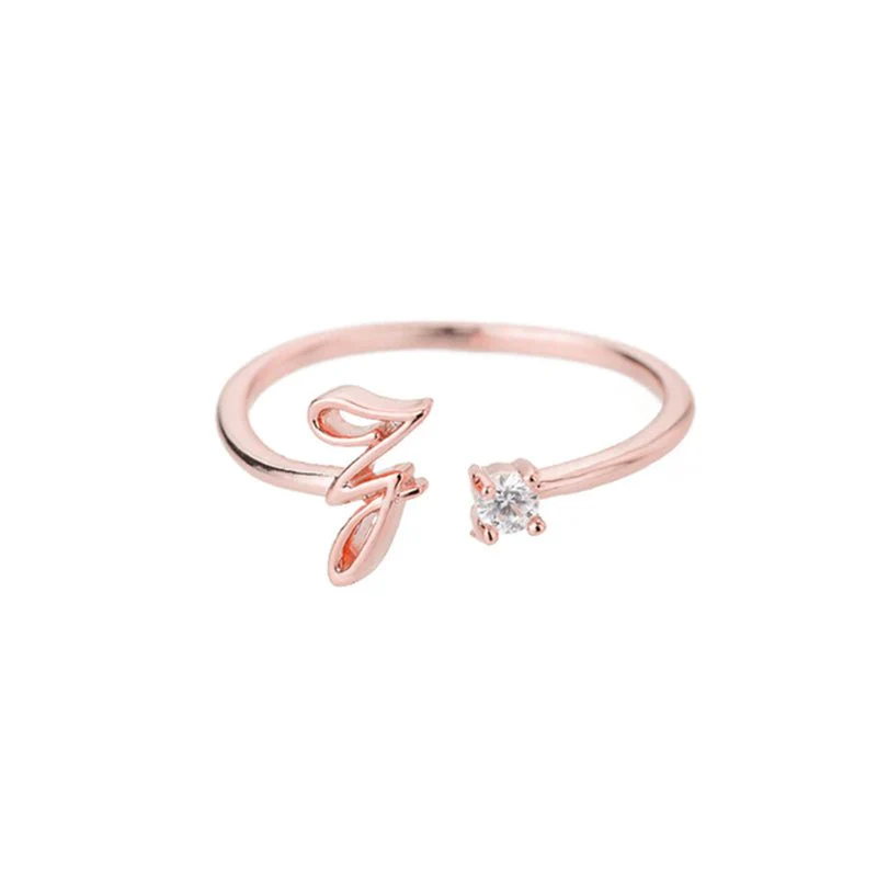 Initial Ring with Luxury Rosebox with Light - Image 62
