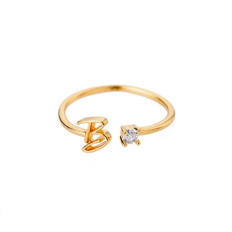 Initial Ring with Luxury Rosebox with Light - Image 64