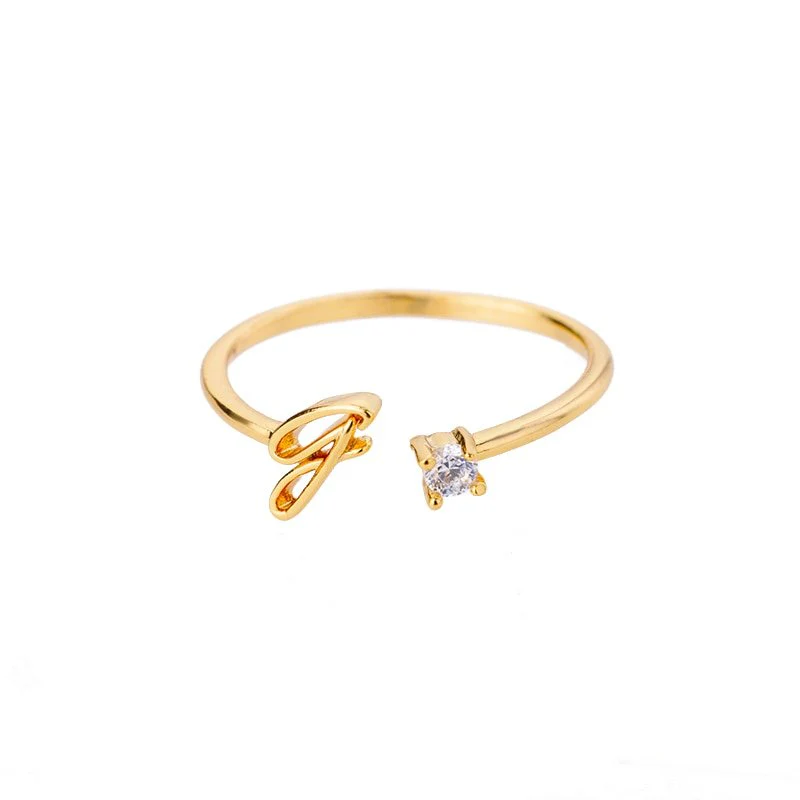 Initial Ring with Luxury Rosebox with Light - Image 69