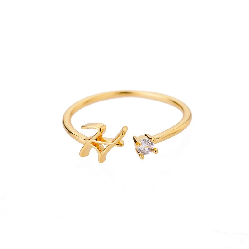 Initial Ring with Luxury Rosebox with Light - Image 70