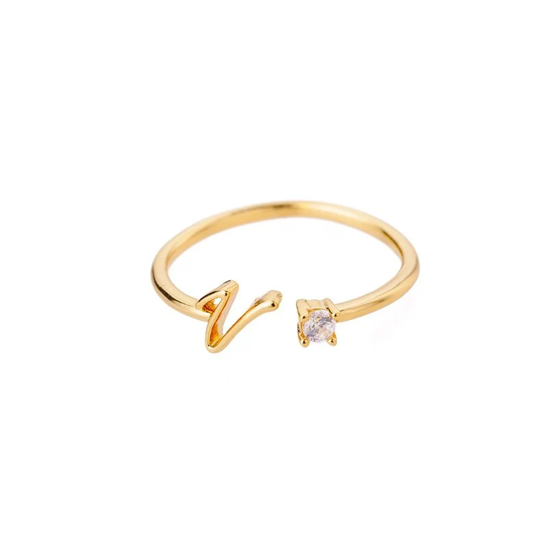 Initial Ring with Luxury Rosebox with Light - Image 84
