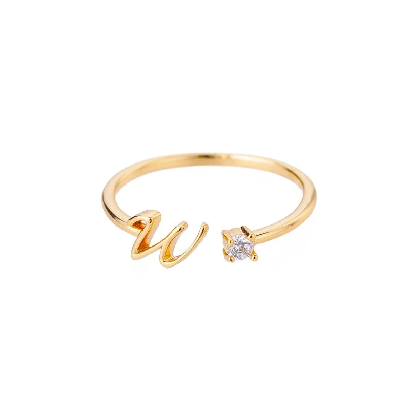 Initial Ring with Luxury Rosebox with Light - Image 85