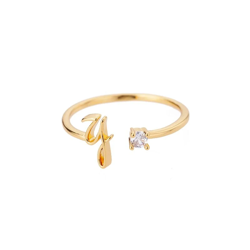 Initial Ring with Luxury Rosebox with Light - Image 87