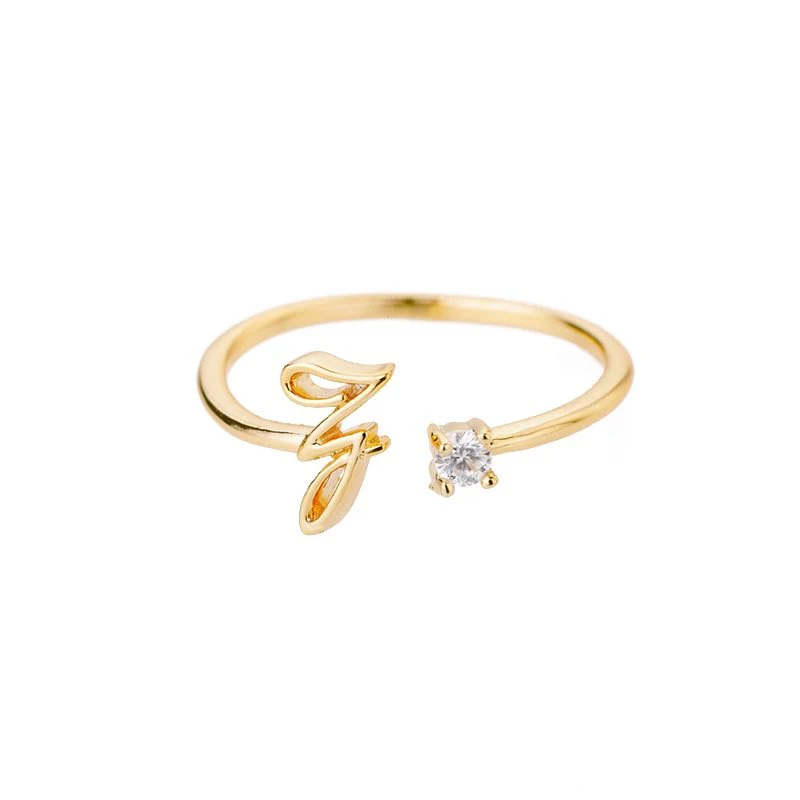 Initial Ring with Luxury Rosebox with Light - Image 88
