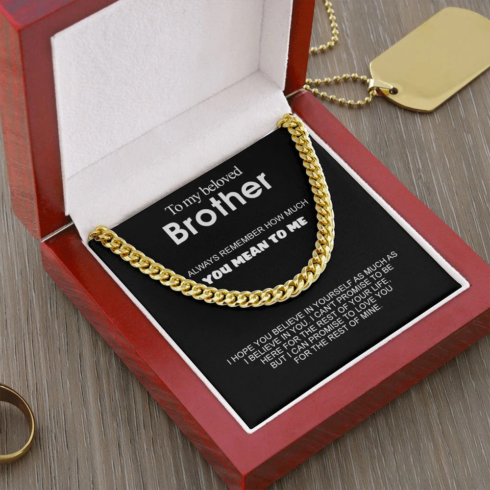 Classy Cuban Chain - To my beloved Brother - Image 2