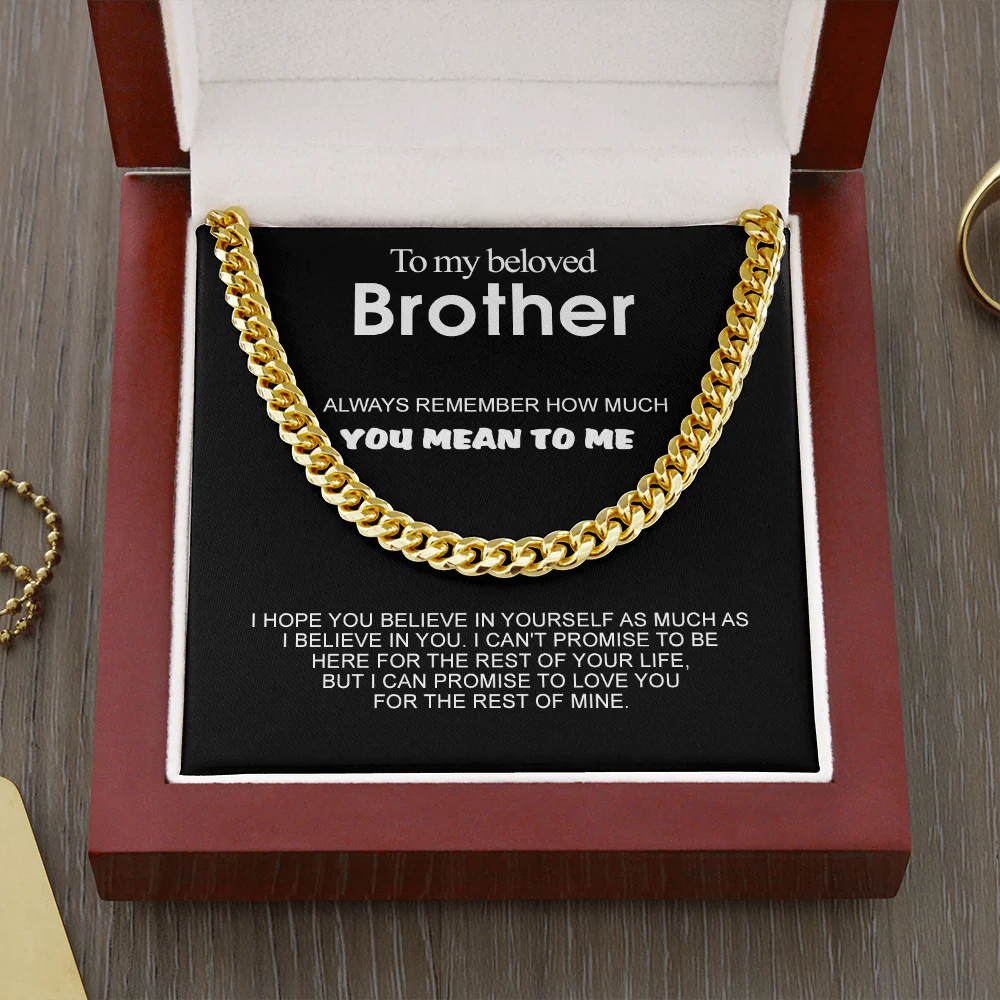 Classy Cuban Chain - To my beloved Brother - Image 6