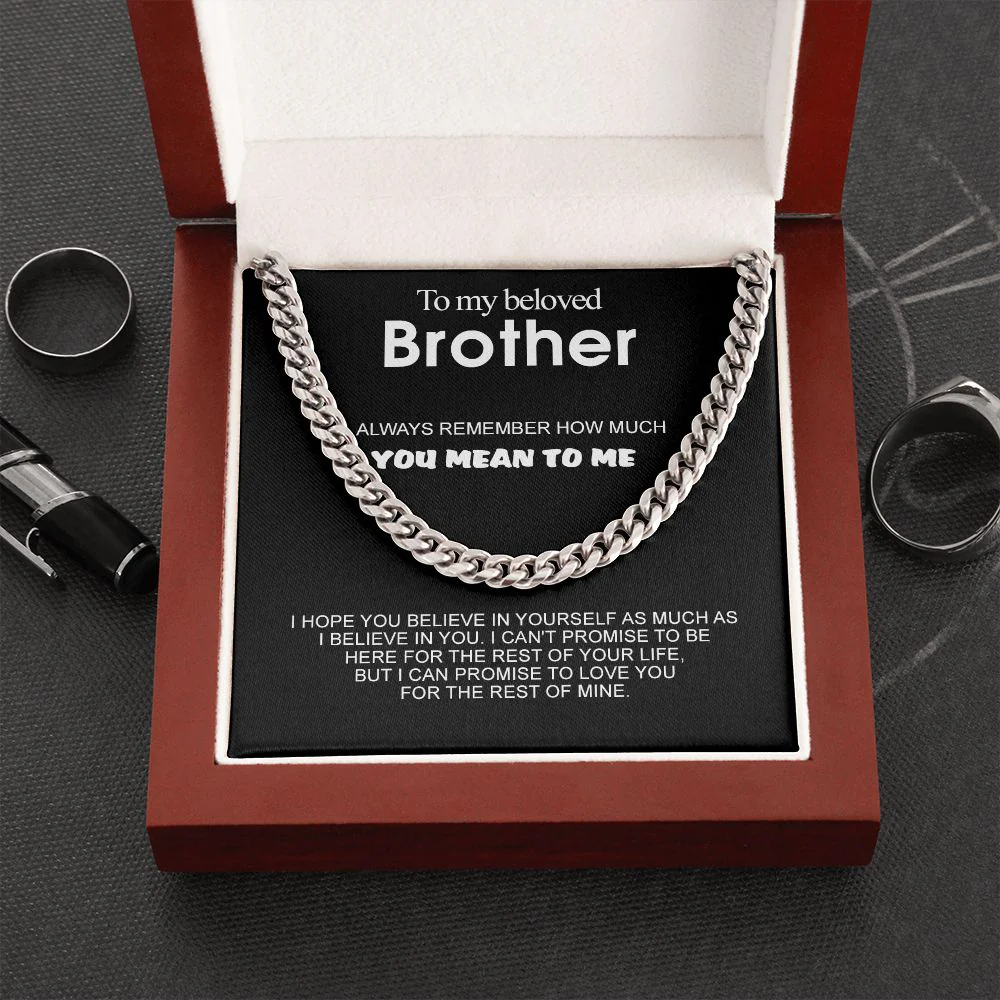 Classy Cuban Chain - To my beloved Brother - Image 8