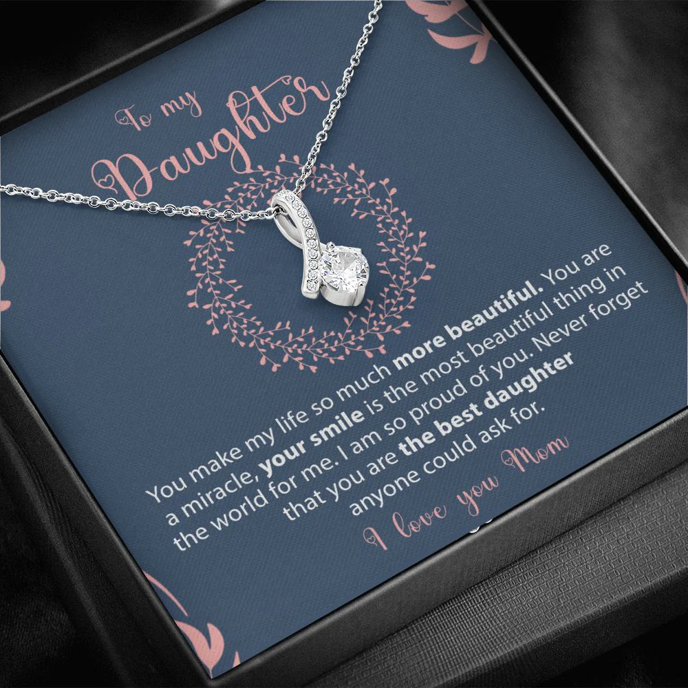 Sterling Silver Necklace - To my Daughter from Mom