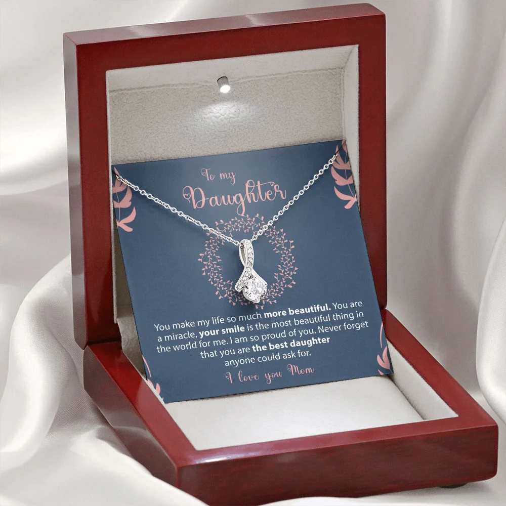 Sterling Silver Necklace - To my Daughter from Mom - Image 2