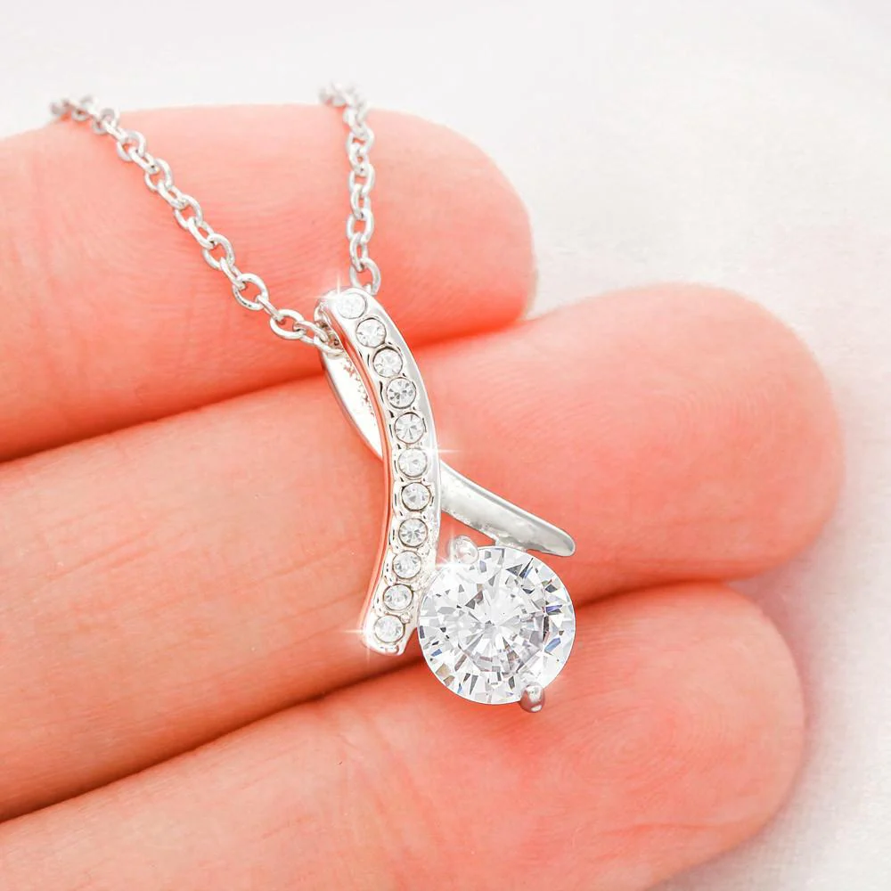 Sterling Silver Necklace - To my Daughter from Mom - Image 3