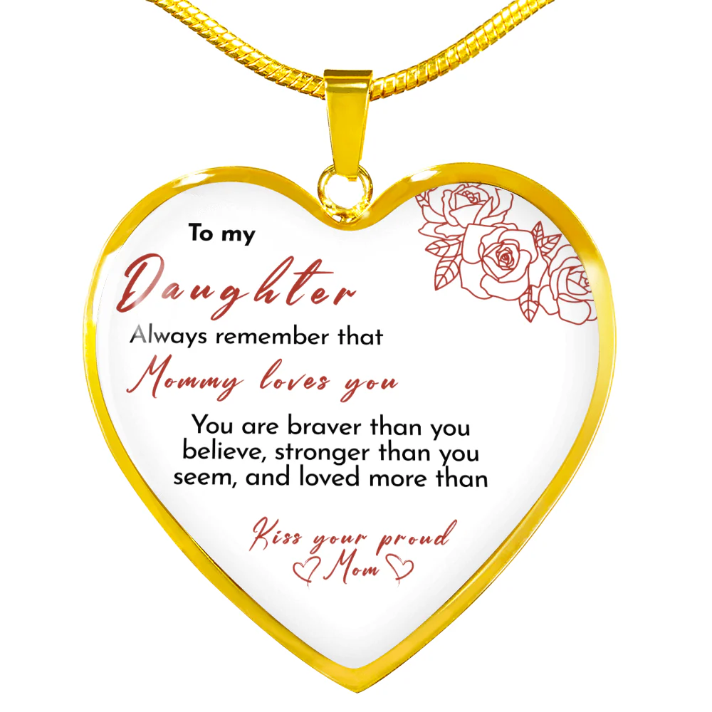 Heart necklace - Kiss, Mom - Image 2