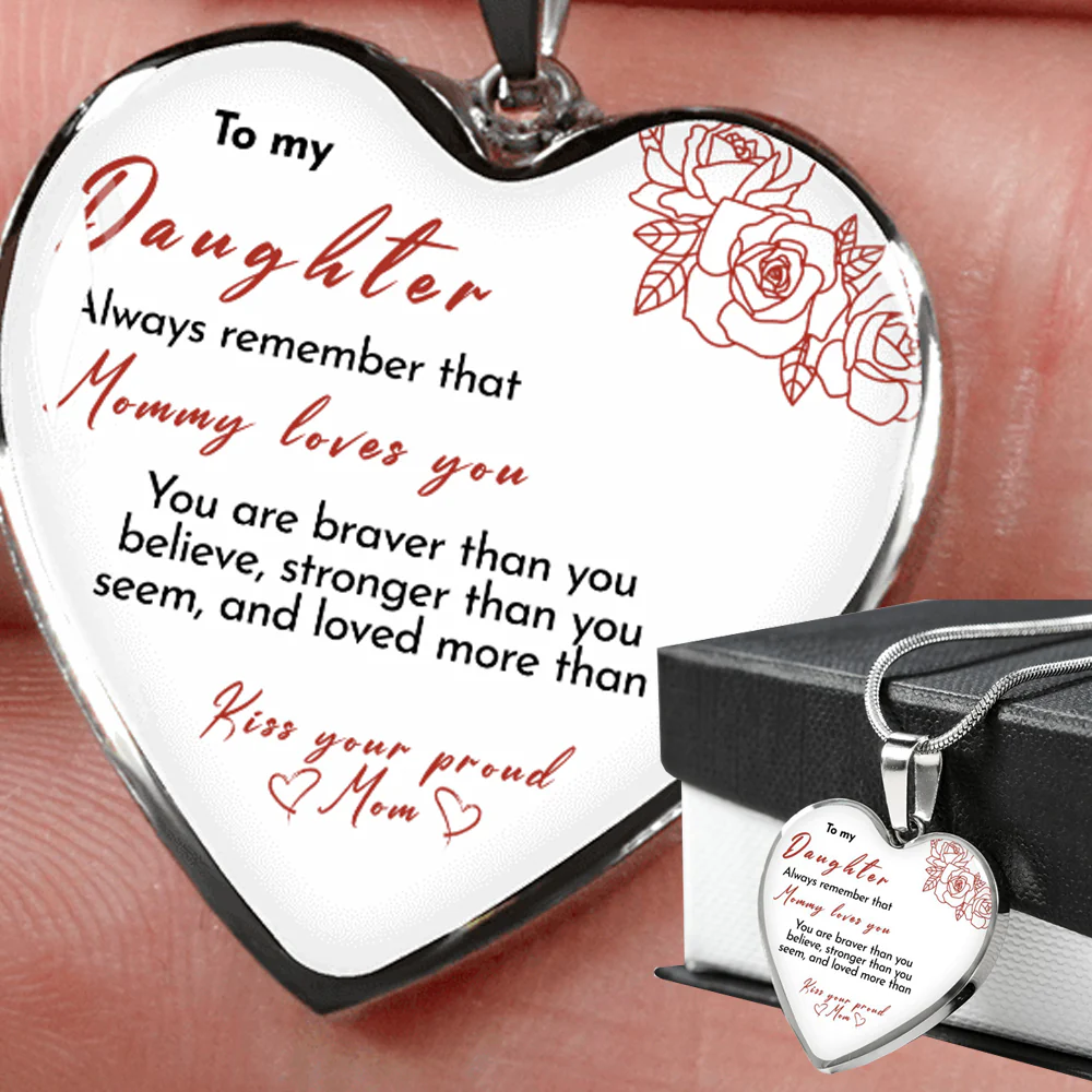 Heart necklace - Kiss, Mom - Image 3