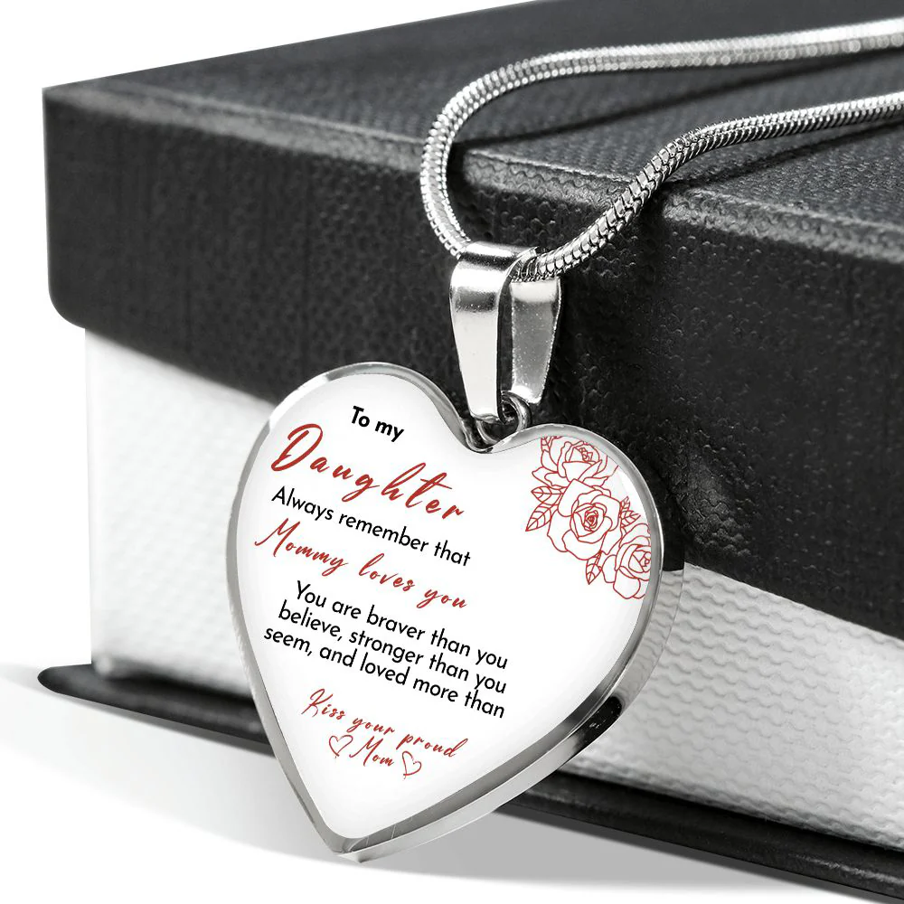 Heart necklace - Kiss, Mom - Image 4