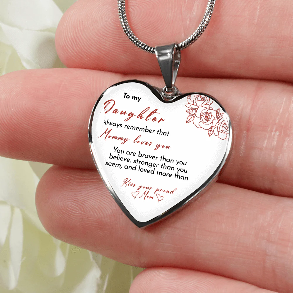Heart necklace - Kiss, Mom - Image 5