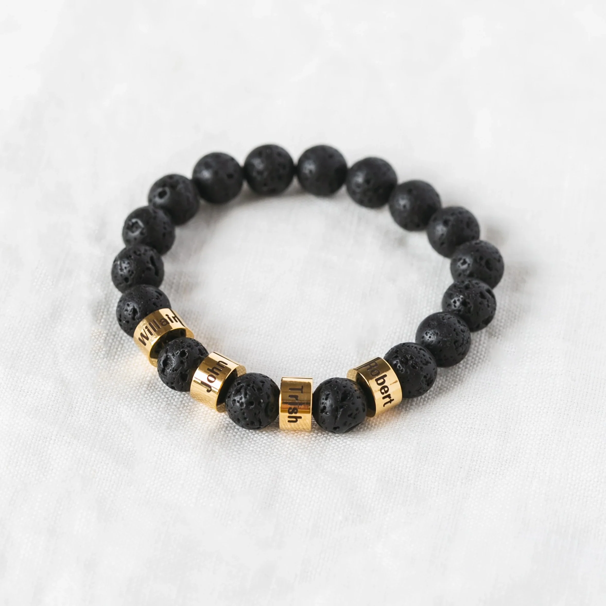 Lava stone bracelet - To my beloved Dad/Son/Husband - Image 2