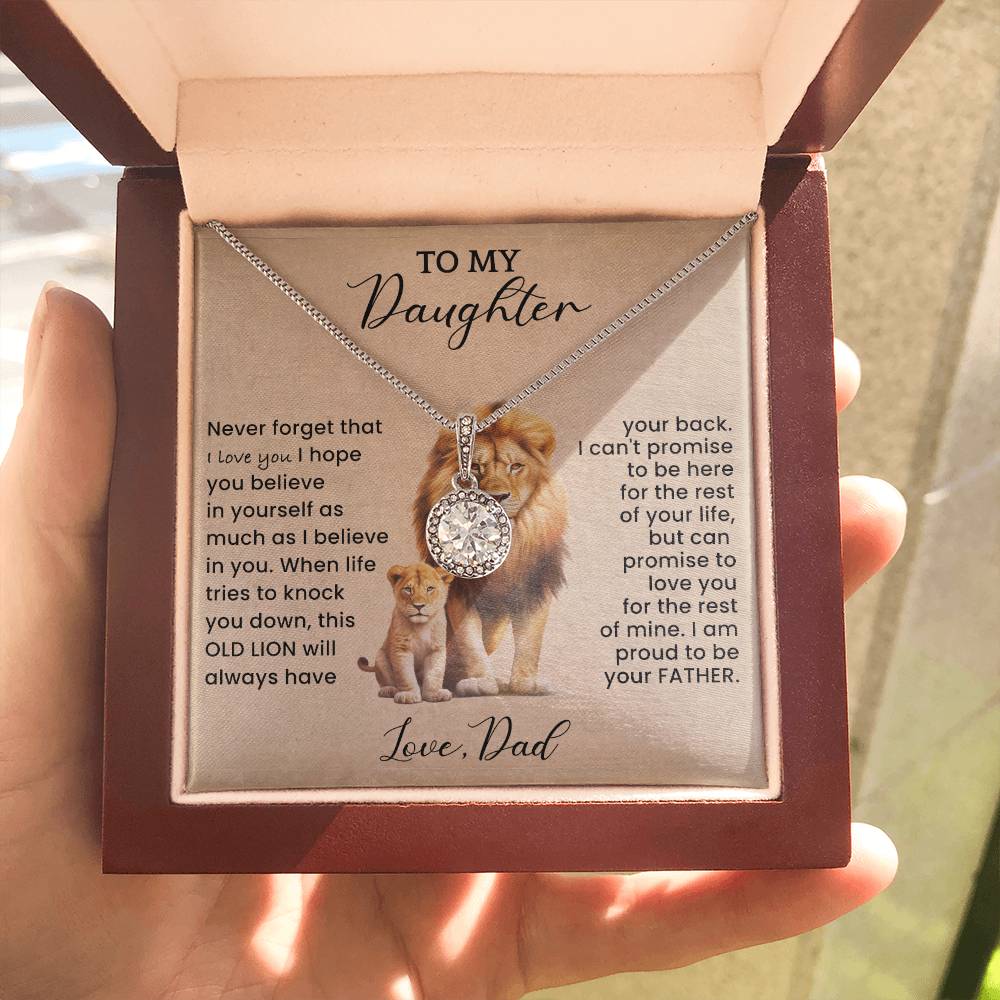 Sterling Silver Necklace "To My Daughter - I Love You" - Image 5