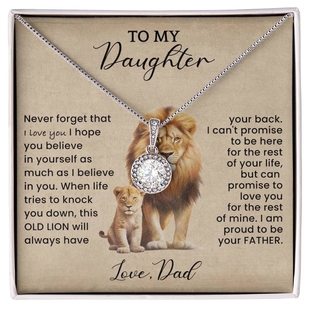 Sterling Silver Necklace "To My Daughter - I Love You" - Image 6