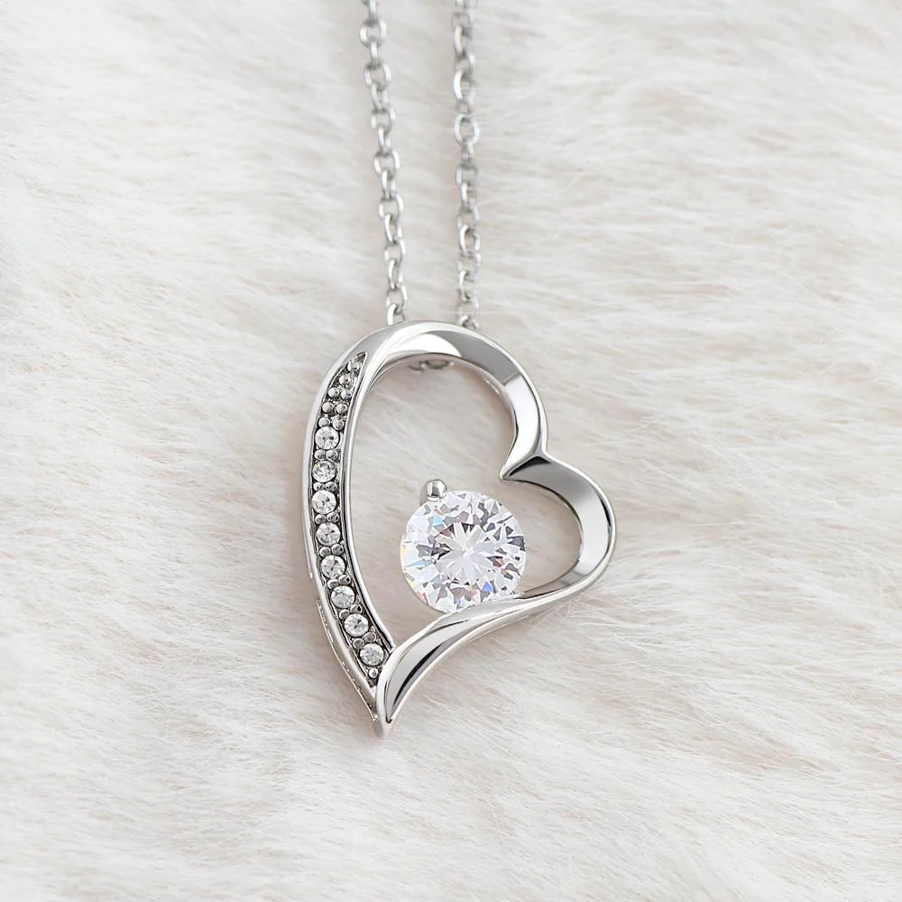 14K White Gold Necklace – Real Rose Gift Box – To My Love - Image 8