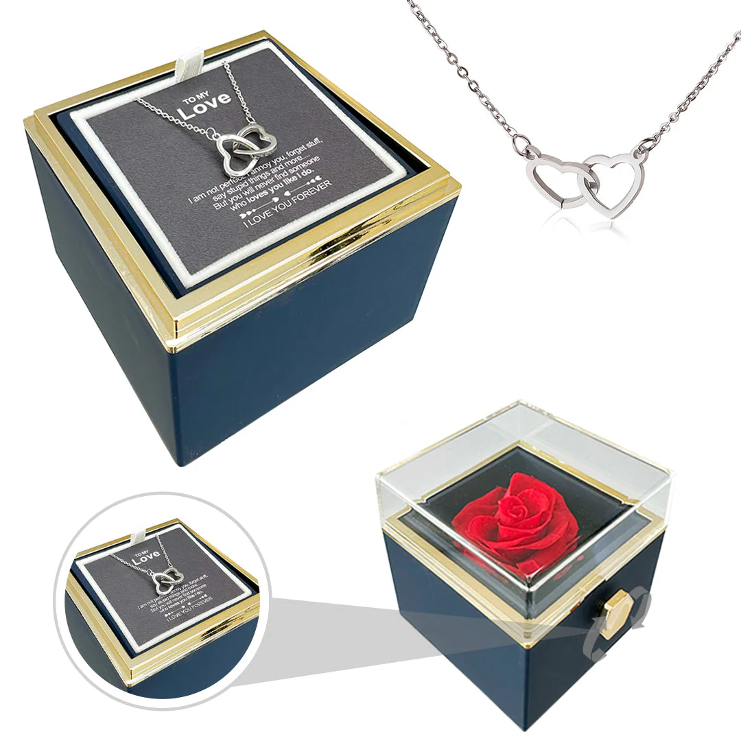 Heart Necklace - With Real Rose - To My Love - Image 10