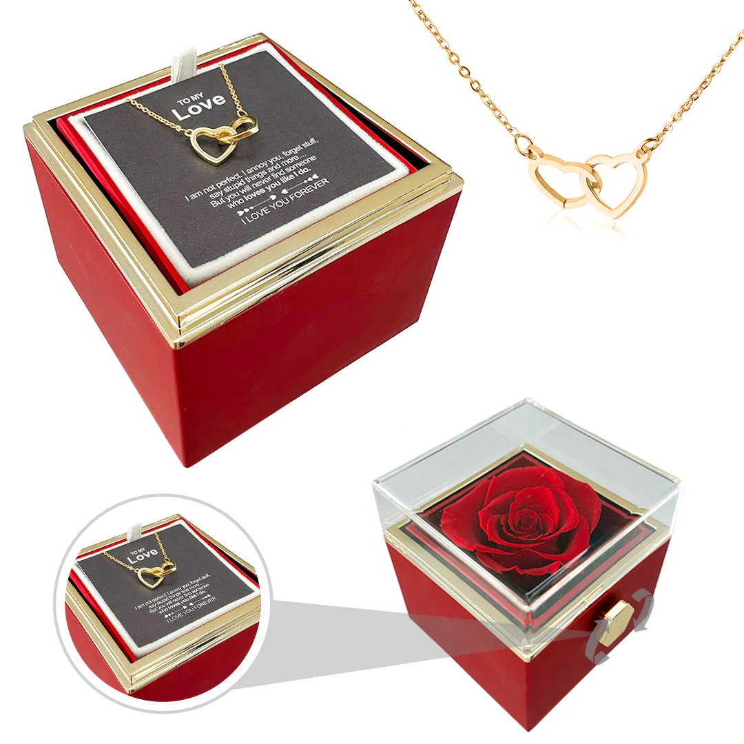 Heart Necklace - With Real Rose - To My Love - Image 16