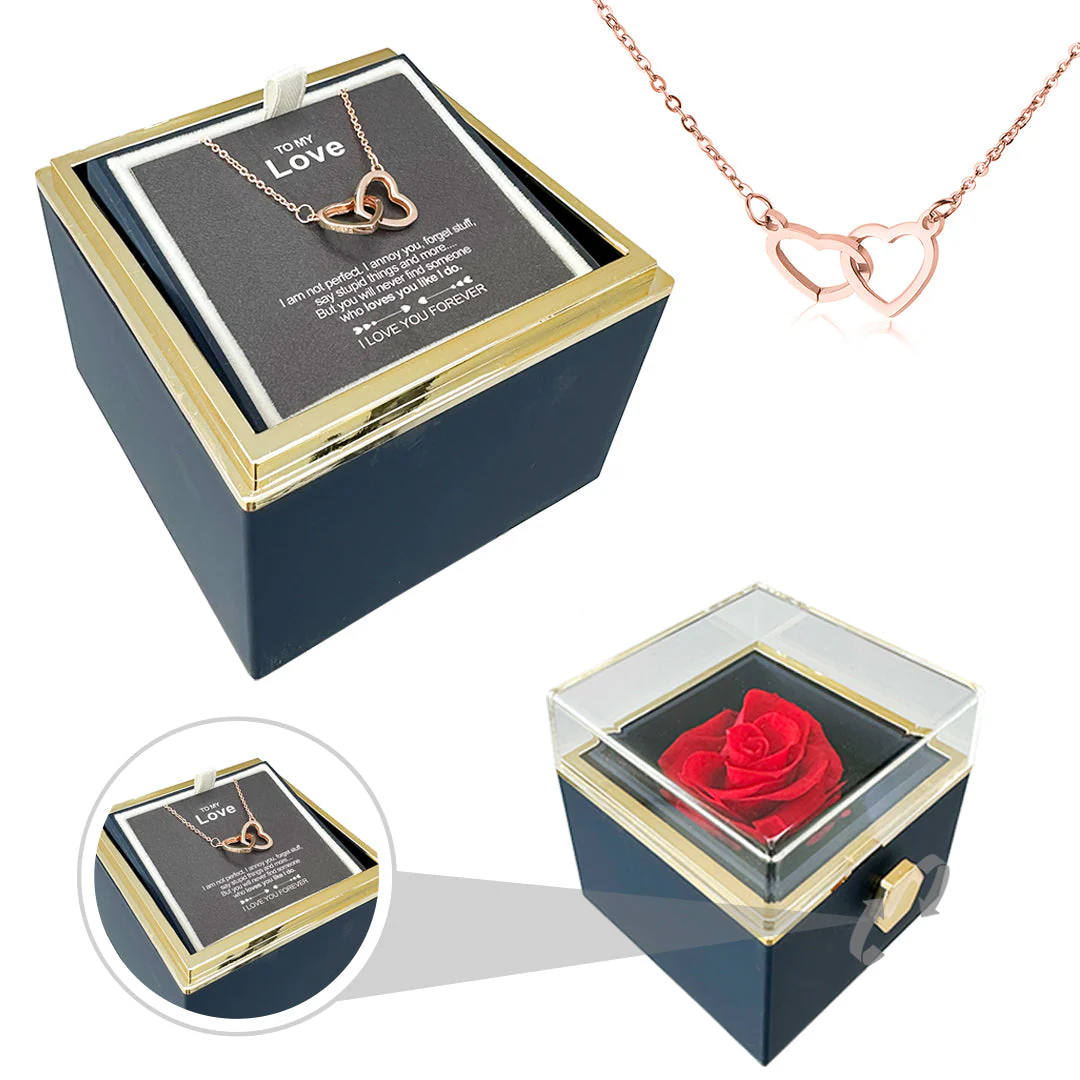 Heart Necklace - With Real Rose - To My Love - Image 18
