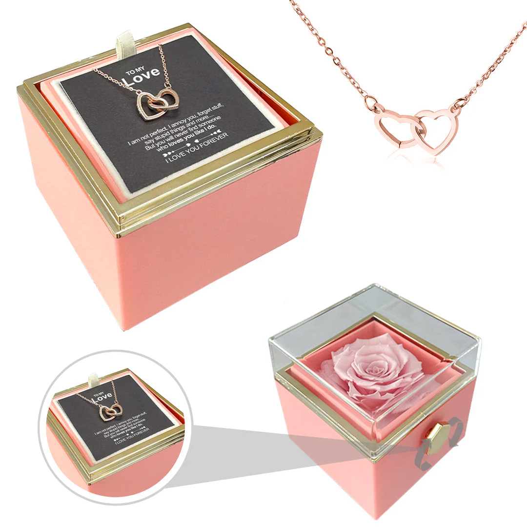 Heart Necklace - With Real Rose - To My Love - Image 20