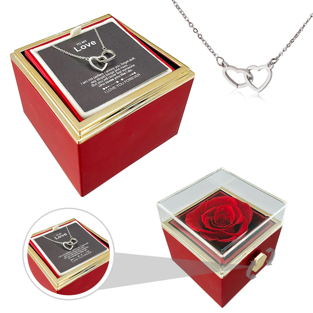 Heart Necklace - With Real Rose - To My Love - Image 22