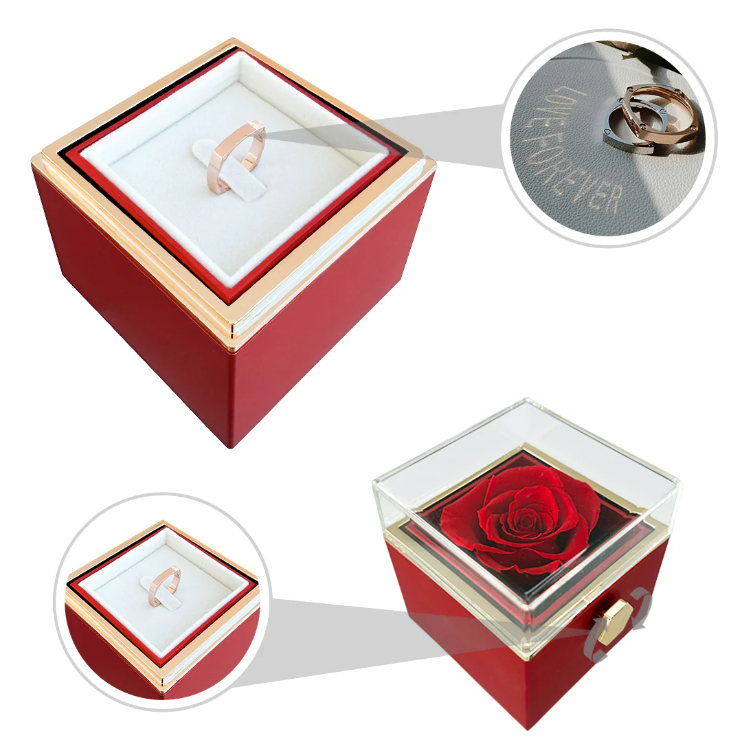Light Projection Ring - LOVE FOREVER - With Rosebox - Image 11