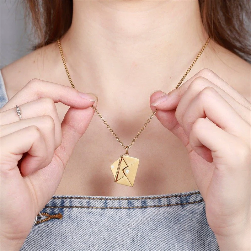 Necklace with a secret message - I love you - Image 2