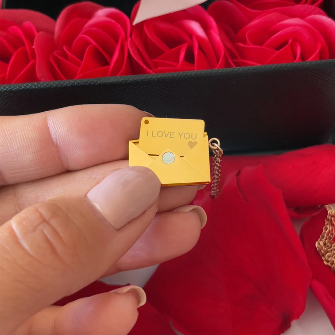 Necklace with a secret message - I love you - Image 3