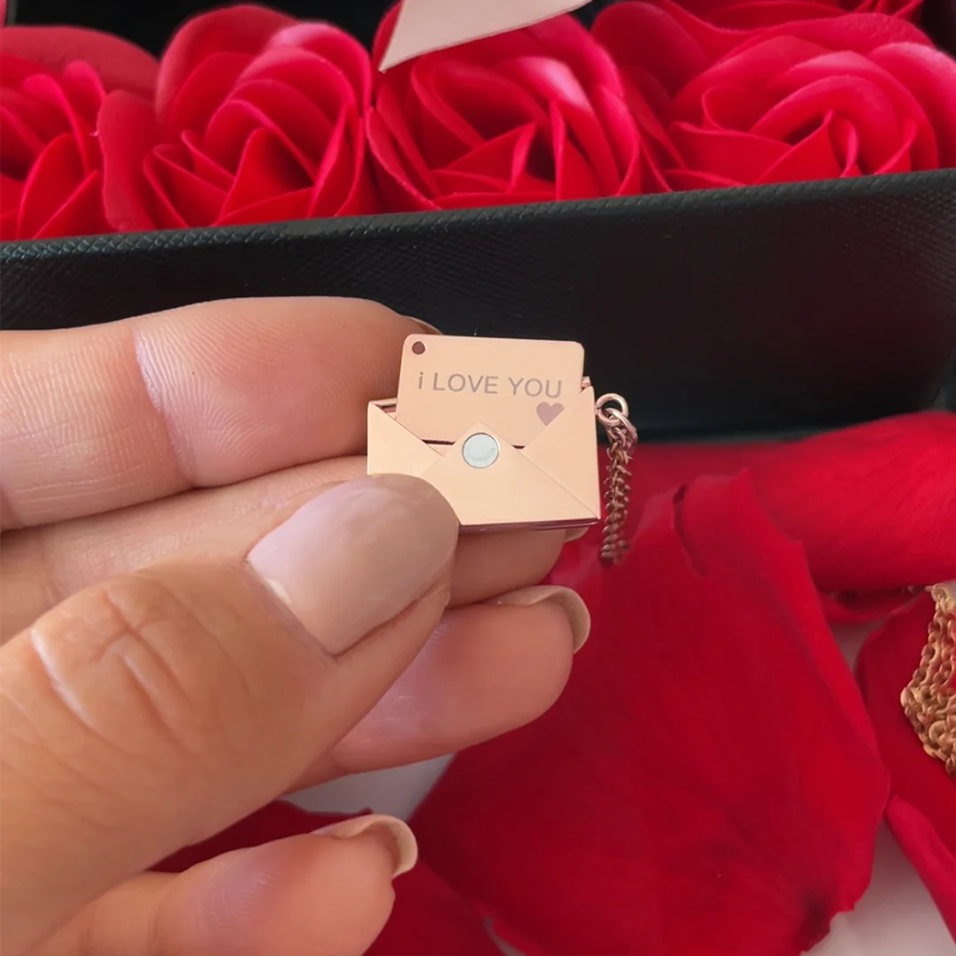 Necklace with a secret message - I love you - Image 6